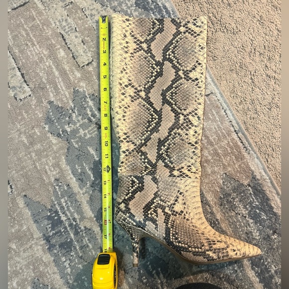 YEEZY SEASON 7 embossed Python Knee High Boot 70MM in Roccia Mesa - Picture 12 of 12